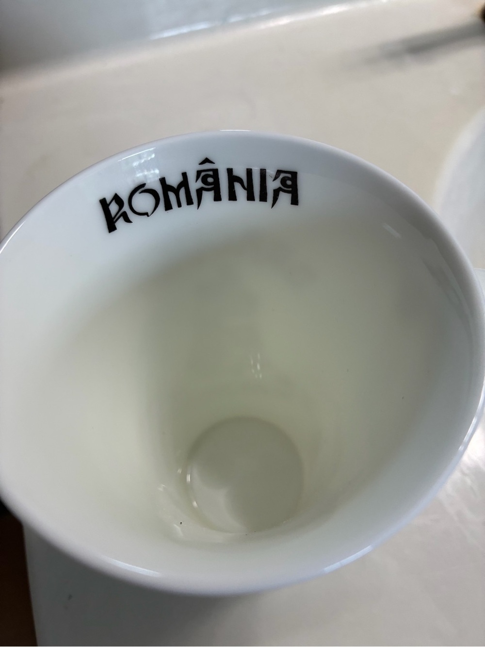 Dracula Romania White Bone China Mug Collectible - Picture 3 of 4